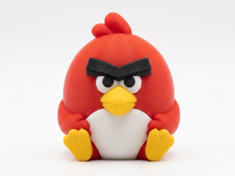 Red - Angry Birds - Toy - Keyring - Charm - Support Free