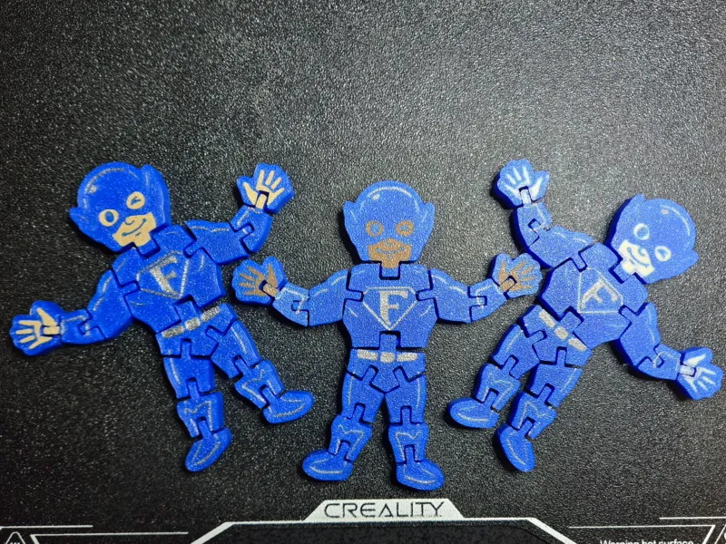 Captain Flexi Articulated Action Hero Fidget Toy Multi Color
