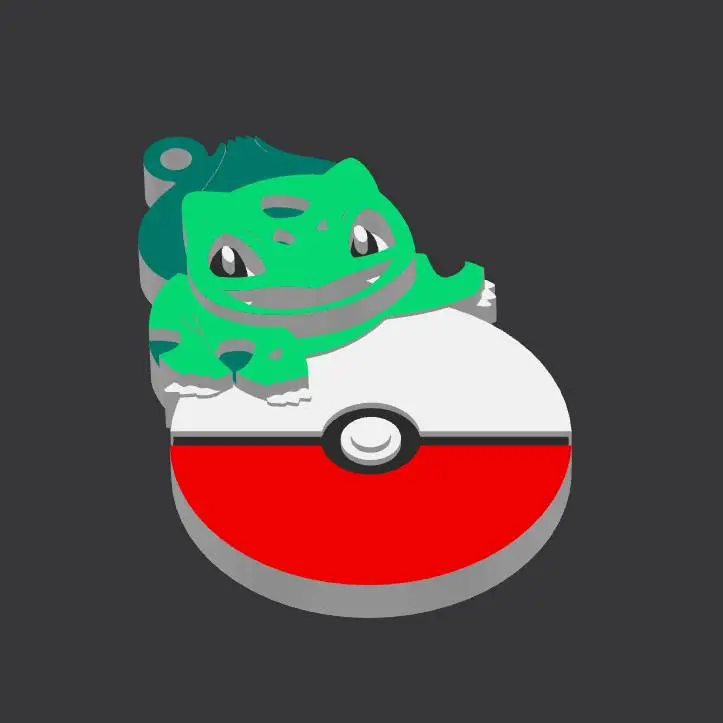 Bulbasaur pokemon keychain