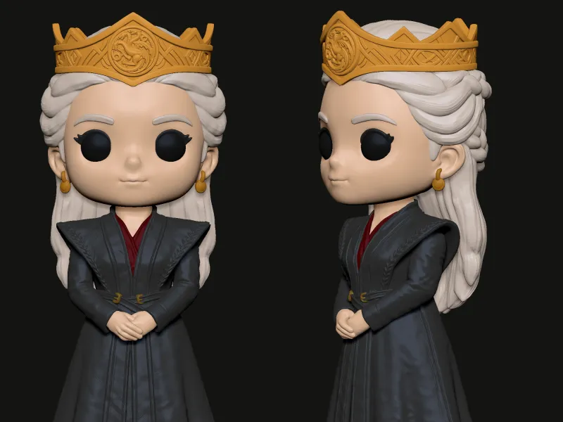 Kraliçe Rhaenyra Targaryen Chibi