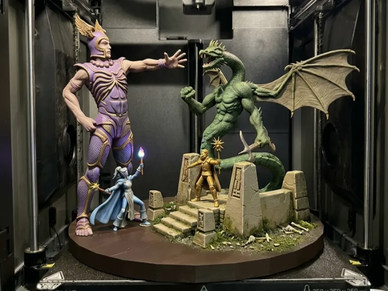 Deities & Demigods Classic 1980 AD&D Cover Diorama
