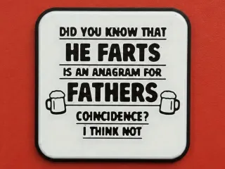 Father - Dad - Drink Coaster - Funny