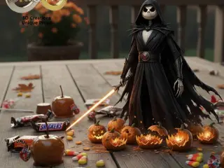 Jack Skellington Dark Lord of the Sith Halloween Decoration