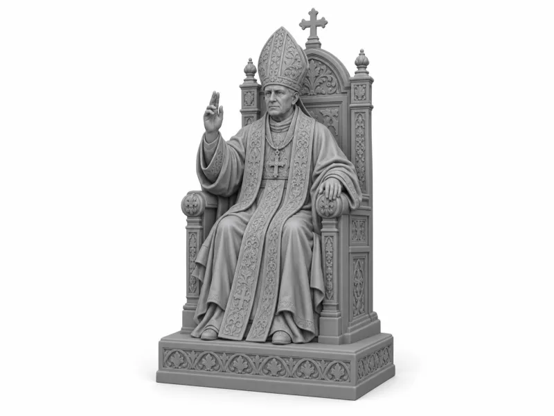 Pope on Ceremonial Throne