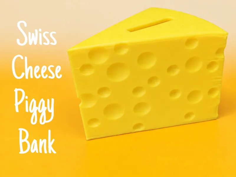 Schweizer-Käse-Sparschwein