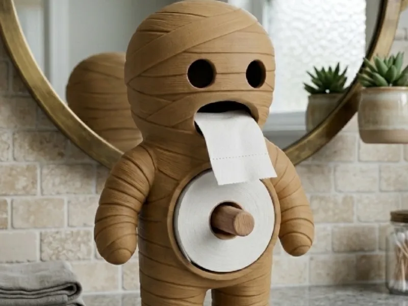 Mummy Toilet Paper Container V2