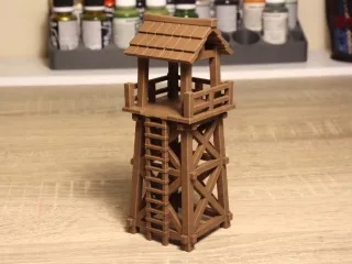 Wooden watchtower