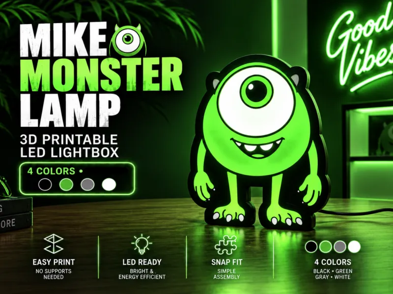 Mike Wazowski LED Monster Lamp