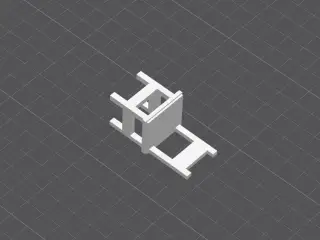 Dollhouse chair miniature house