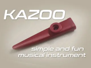 Slim kazoo musical instrument