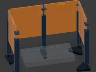 modular protective screen system