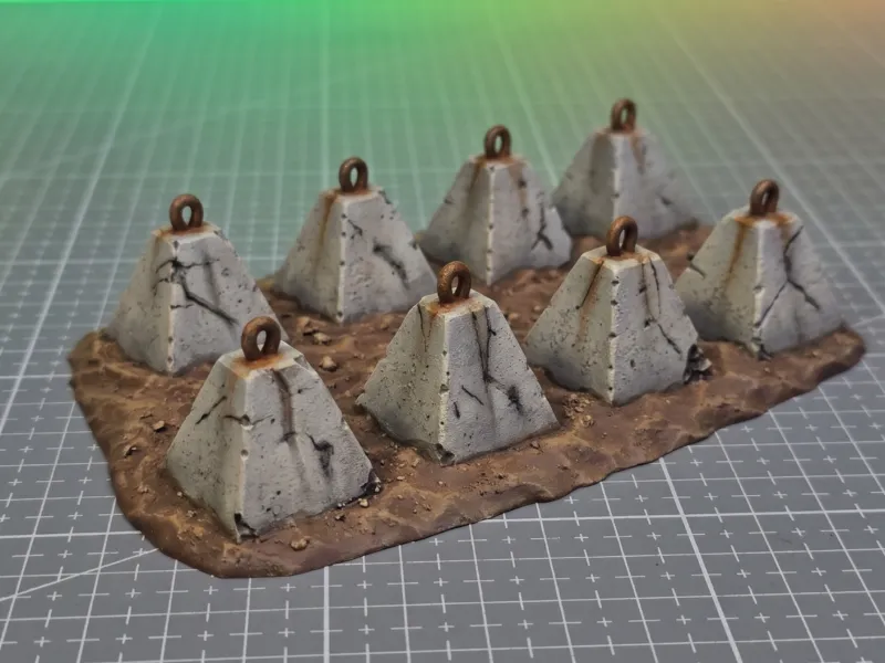 Línea de Dientes de Dragón - Terreno de Wargame Grimdark