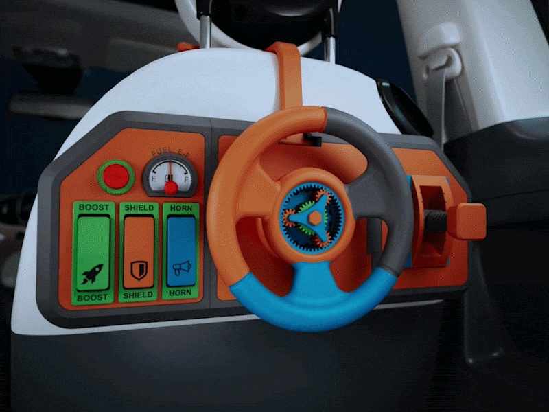 Mini-Pilot Kids' Backseat Dashboard | Modular Montessori Toy