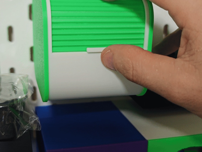 Rolling Shutter Storage Box for IKEA Skadis and Desktop Use
