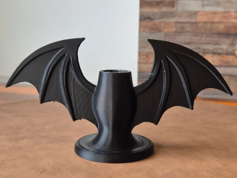 Bougeoir halloween chauve-souris