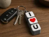 I Love U Clicker keychain-0