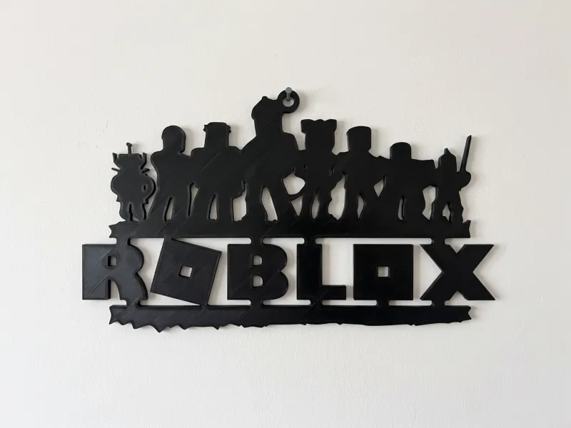 งานศิลปะแขวนผนังรูปป้าย Roblox