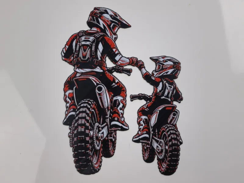 Father and Son Motocross Wall Art