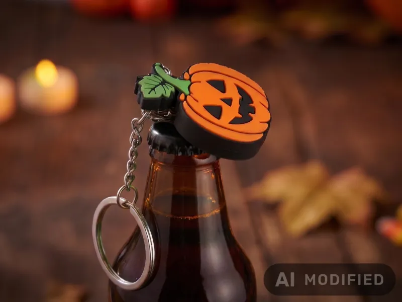 🎃 Pumpkin Bottle Opener Keychain – Halloween