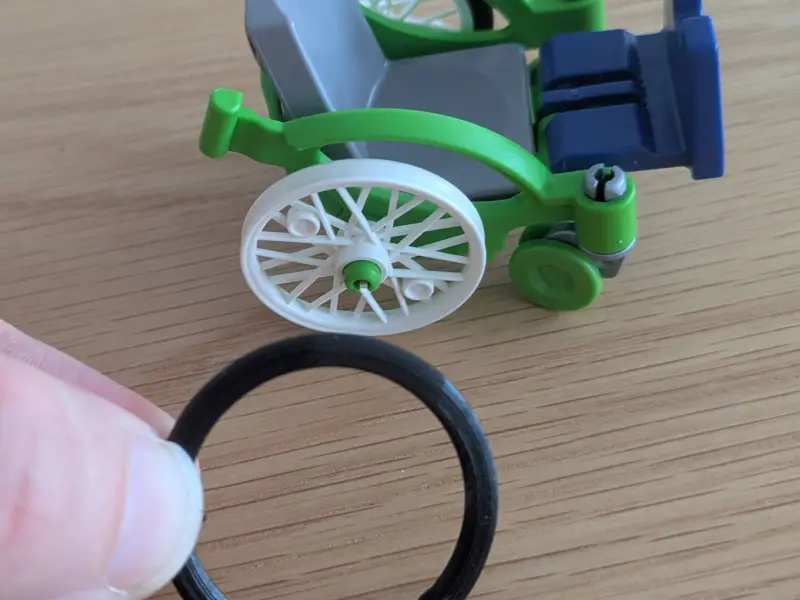 Playmobil Wheelchair rubberband replacement