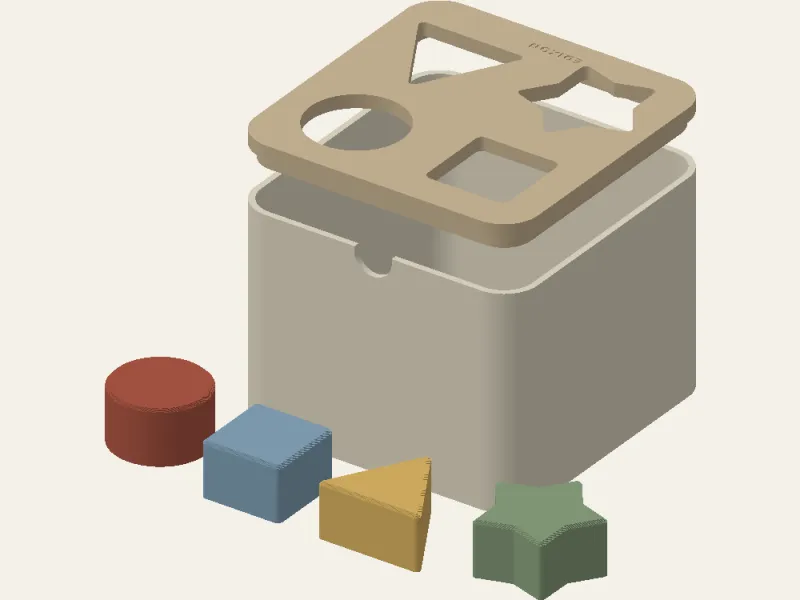 EDIXON PlayForms Sort | Shape Sorting Box - 6 STL
