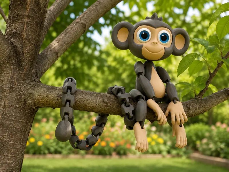 monkey tail 3d modal