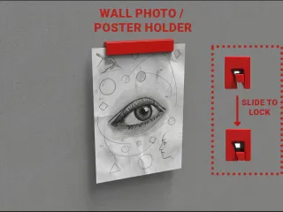 Minimal Wall Photo / Poster Holder - Quick Release
