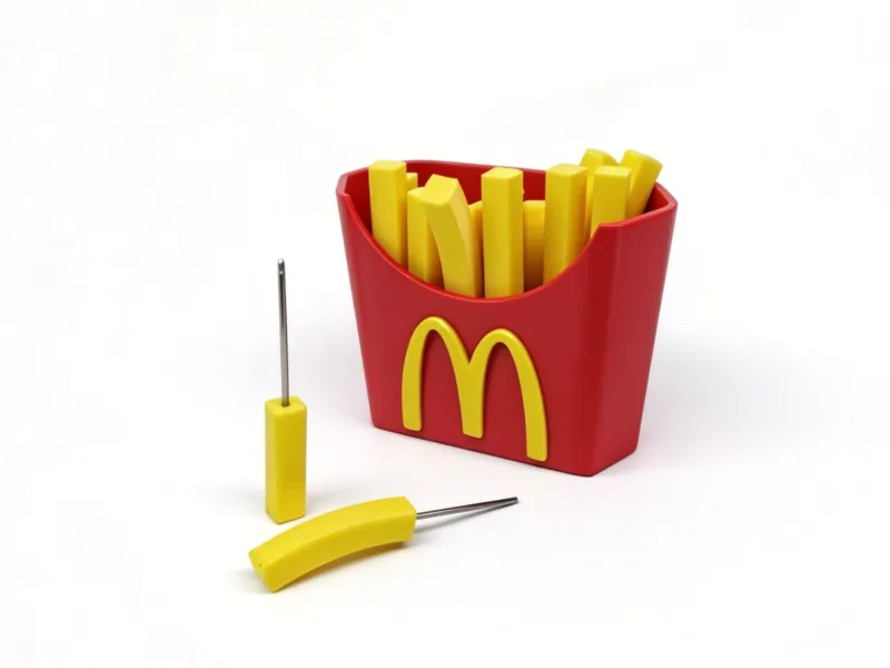 McDonald's French Fry Fruit Fork Holder