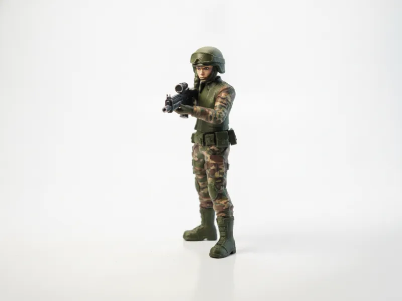 Lady Shooter Tactical Figurine Female Action 3D Printable