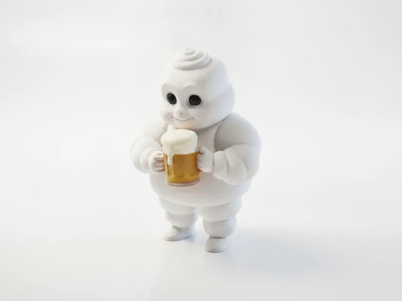 Michelin Man Beer Figurine Collectible 3D Printable