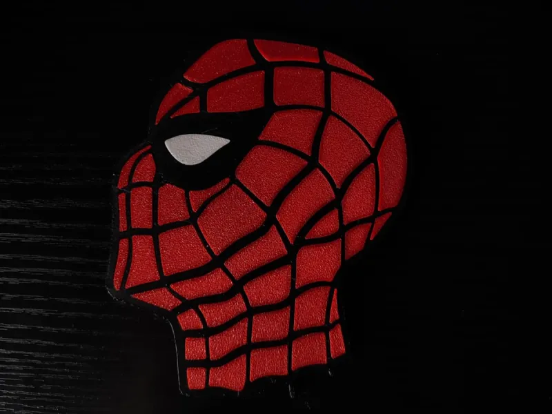 Spider-Man Mask - Multi-Part 3D Logo (Puzzle Style / No AMS)