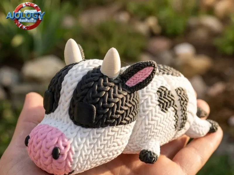 Knitted Flexi Cow STL