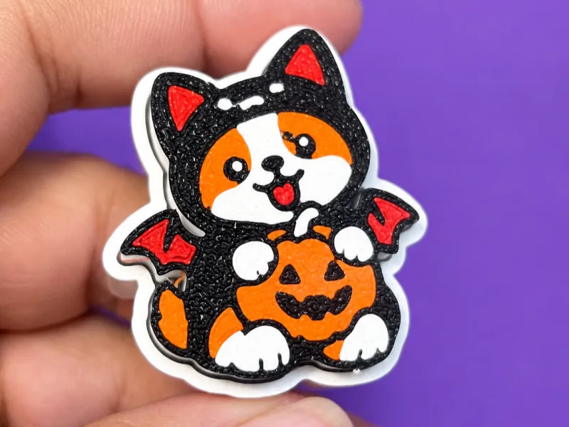 Vampire Corgi Clicker – Halloween Fidget Toy