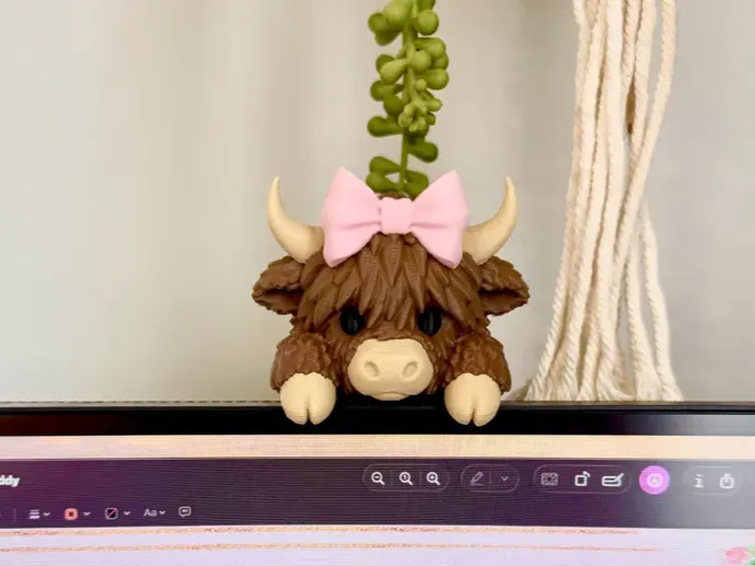 Highland+Cow+Coquette+Bow+Monitor+Buddy