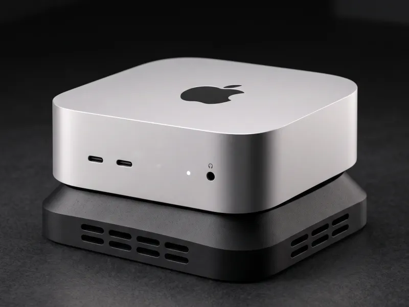 Soporte Cónico Ventilado Personalizado para Mac Mini M4 Serie 4