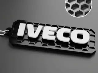 Iveco logo keychain