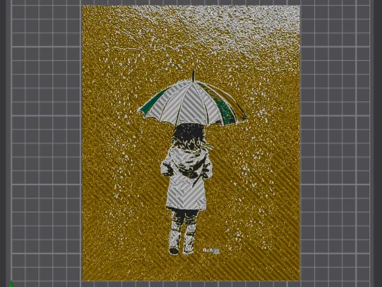 tableau enfant parapluie