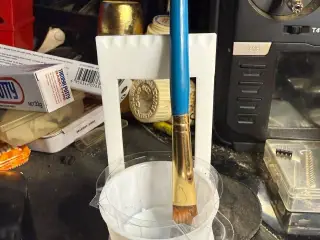 brush cleaner holder cup and brush holder
