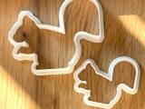 Squirrel cookie cutter, cookie cutter, squirrel, animal, STL-0