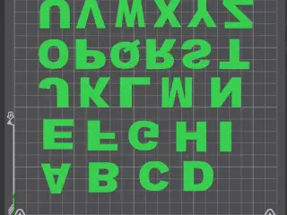 Alphabet Magnet (Space for Magnet 4x1mm)