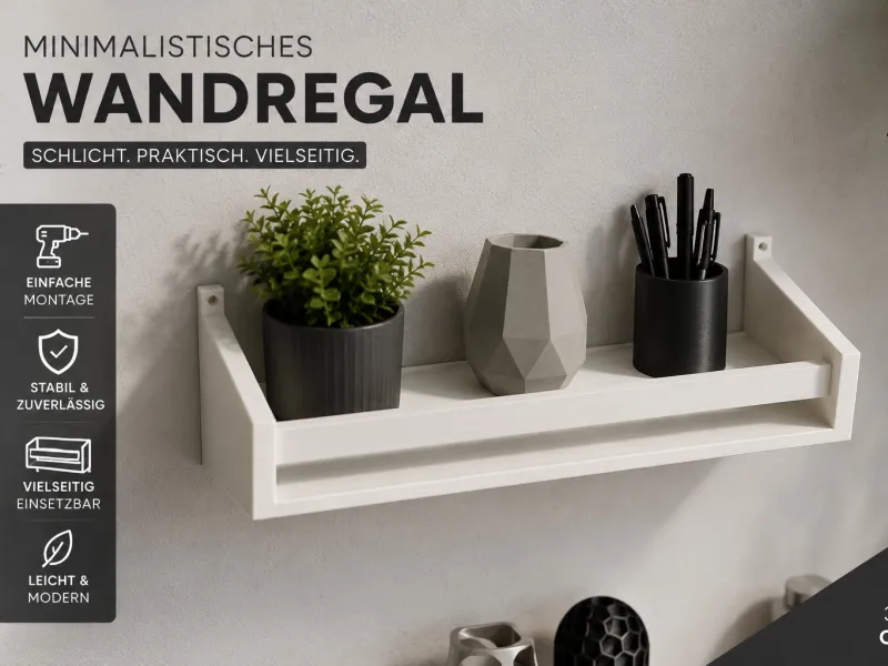 📦 Minimalistisches Wandregal