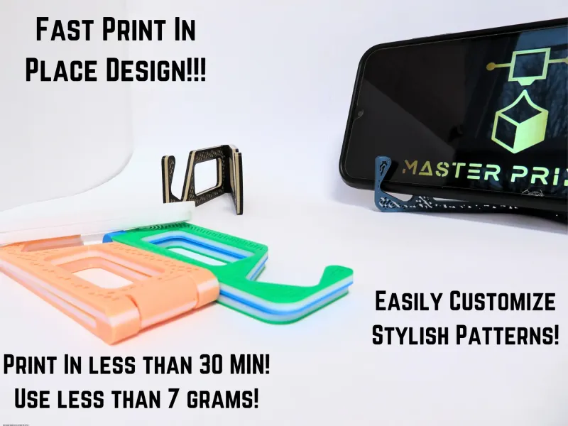 The BEST Foldable Phone Stand (Print In Place)
