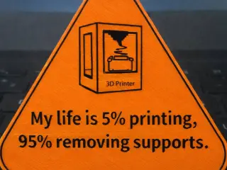 My life is 5% printing, 95% removing supports.