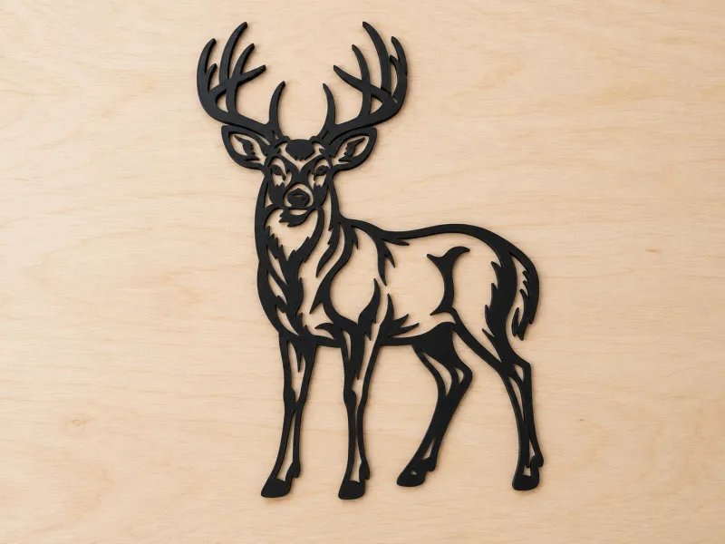 White-Tailed Deer Buck wall art home decor