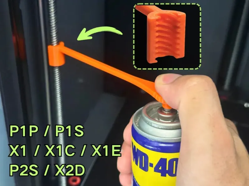 Z-Axis Lead Screw Lube Nozzle 4mm