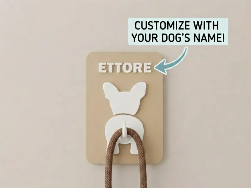 French Bulldog Leash Holder
