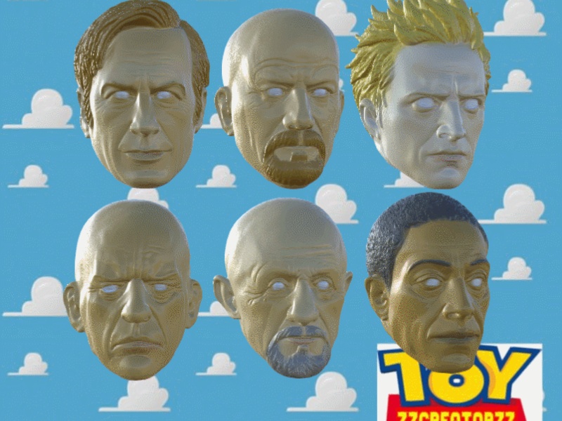 pack 6 cabeza Breaking Bad mas cuerpo