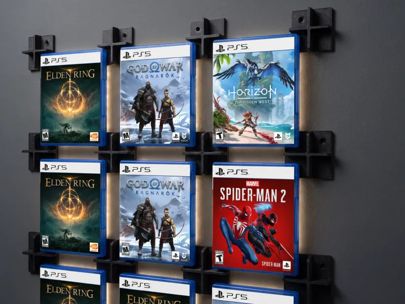 Модульные настенные зажимы для игровых коробок — выставьте свои игры напоказ!