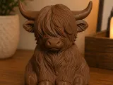 Highland Harmony Cow Statue-0