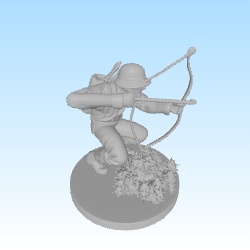 post apocalyptic hunter with bow-0